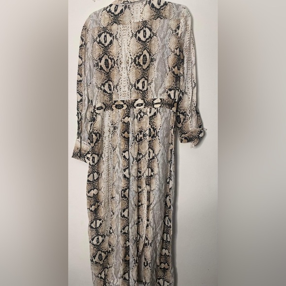 Top shop designer snake, print midi dress with slits - Picture 8 of 10